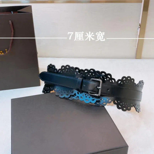 Color: Dark Grey, Belt Length: 70cm - Women's Corset Dermis Wide Belt Vintage Luxury Designer Elega F640-12000043094358956