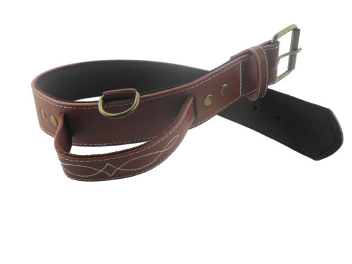 Color: Coffee color, Size: XL - Real Cowhide Pet Collar Dog Leash Medium And Large Dog Collar Pet S Q119-CJNS103225106FU