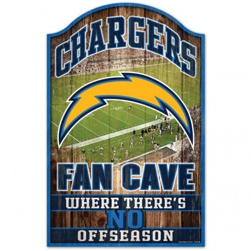 Los Angeles Chargers Sign 11x17 Wood Fan Cave Design Z157-3208505960