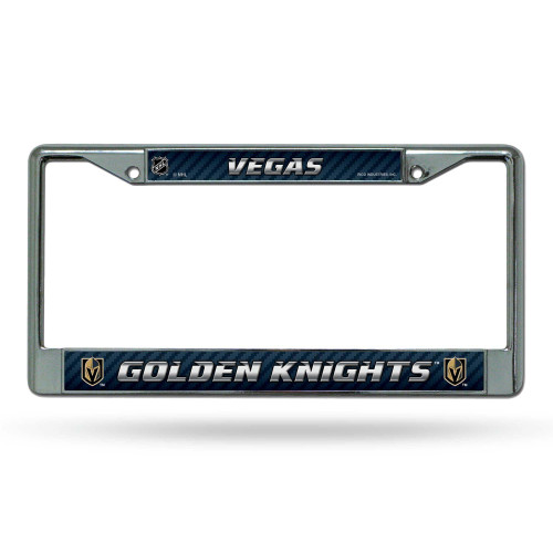 Vegas Golden Knights License Plate Frame Chrome Printed Insert Z157-6734531778