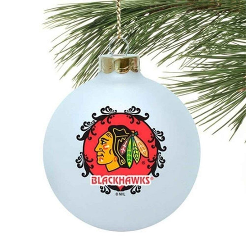 Chicago Blackhawks Ornament Large Glass Ball Z157-4076698937