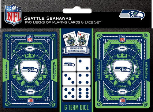 Seattle Seahawks Playing Cards and Dice Set Z157-598801357