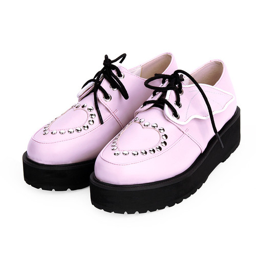 Color: Pink, Size: 38 - Platform women's shoes with platform wings Q119-CJBHNSNS22640-Pink-38