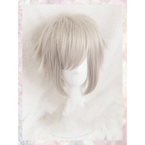 Color: Wig with net - High temperature silk wig Q119-CJBJJFZR00195-Wig with net
