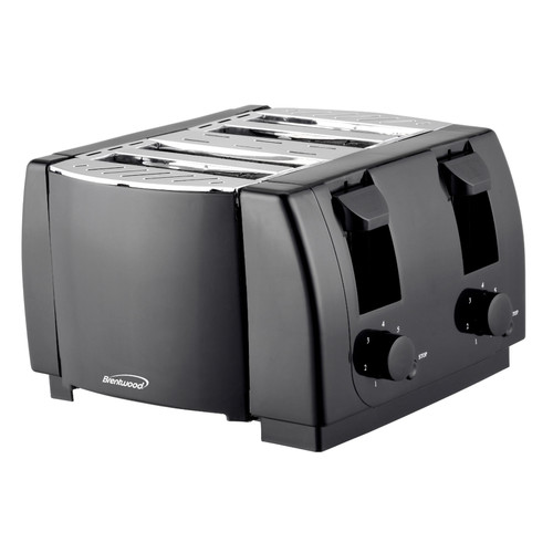 Brentwood Cool Touch 4 Slice Toaster in Black D970-TS-285