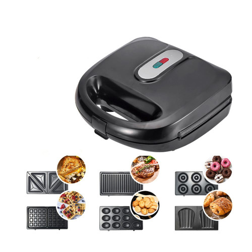 6-in-1 Waffle Makers with 6 Removable Plates Non Stick Coating Stainless Steel Sandwich Maker for B K484-FQZHE_VTS9GV9D