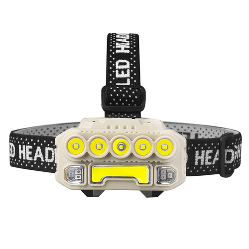 XPE+COB Headlights USB Rechargeable IPX4 Waterproof Power Display Motion Sensor Head Lamp For Campi K484-PHO_0ZY5FYPM