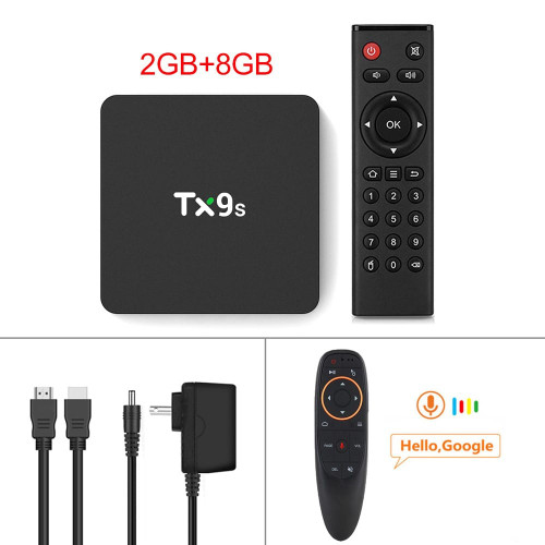 Tx9s Media  Player Abs Material Android Smart Network Tv Box With Remote Control 2+8G_Australian st K484-PEL_0HSBU9HA