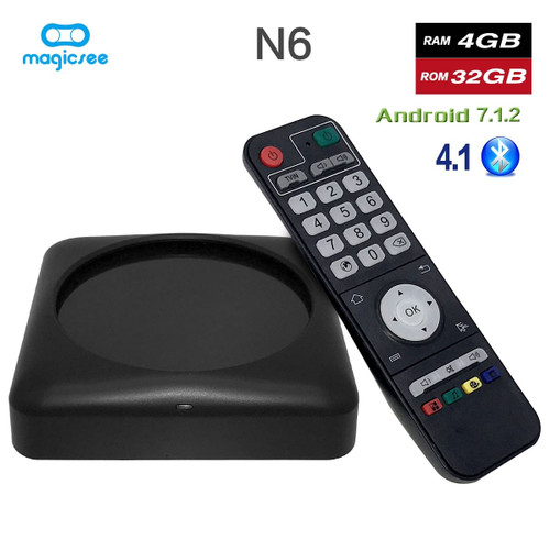 TV BOX N6 Max RK3399 Android 7.1 TV BOX 4G 32G Rom 2.4+5G Dual Wifi 1000M LAN BT 4.1 Smart Box 4K S K484-PEL_0FBFG6Q0