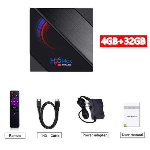 H96 Max H616 Top  Box Dual-band Wifi Android  10.0 TV  Box 4+32g 4+32G_British plug K484-PEL_0HRVAGH8