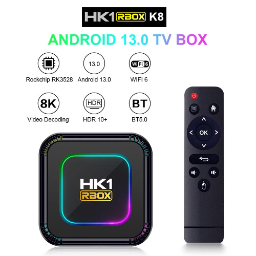 HK1 RBOX K8 4K Media Player RK3528 Quad Core 64-bit Cortex-A53 CPU TV Box Surround Sound Home Smart K484-PEL_0QI8SASL