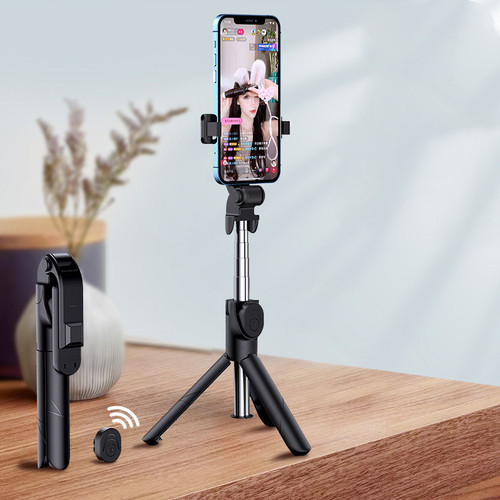 Color: Black - Anti-shake Selfie Stick, Mobile Phone Live Support, Self-photo Stick Q119-CJSJ122213102BY