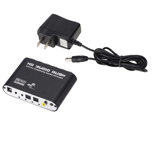 5.1-channel Dts Dolby/ac-3 Digital Audio  Decoder Fiber Coaxial Analog Converter Host + Power Suppl K484-PEL_0L15Q1DB