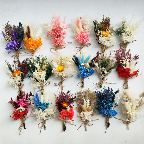 1pc Mini Natural Dry Flowers Bouquet Fresh Dried Preserved Flower Small Decorative Photography Phot F640-3256805918858453