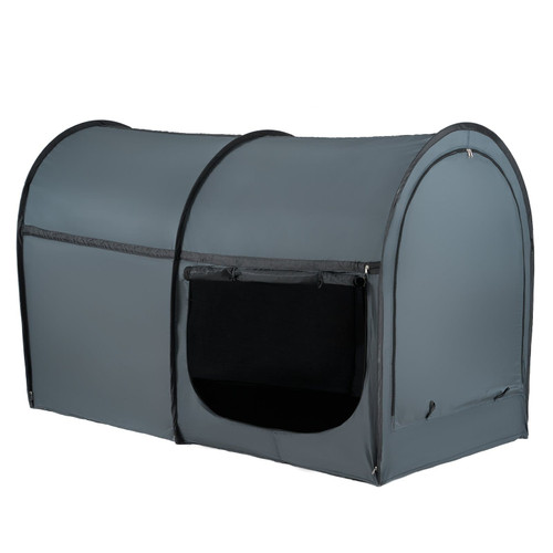 Bed Tent, Pongee Fabric, 4 Doors Breathable Dream Tent with 0.28 in Fiber Poles on Bed Privacy, Ful E415-SUXCSZPSMLLM7P2PXV0