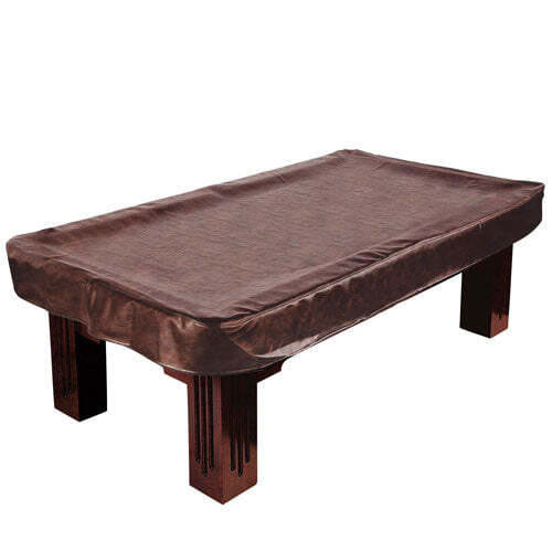 9-Foot Brown Leatherette Billiard Table Cover K940-10760050671934
