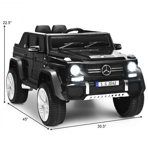 12V Licensed Mercedes-Benz Kids Ride On Car-Black - Color: Black D681-TY328021BK