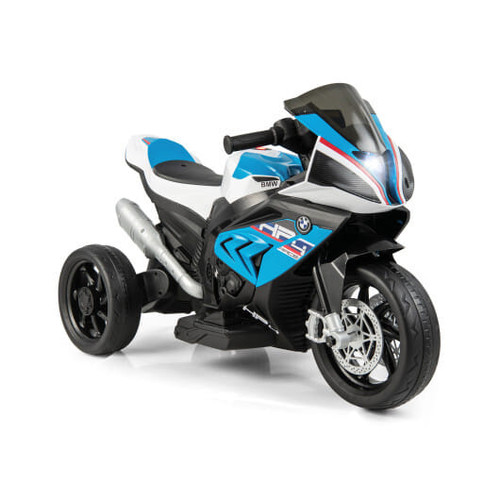 12V Licensed BMW Kids Motorcycle Ride-On Toy for 37-96 Months Old Kids-Blue - Color: Blue D681-TQ10107US-BL