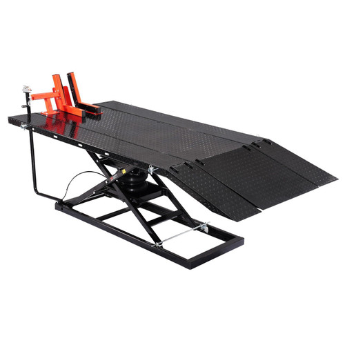 Motorcycle Lift Table, 1500lbs Weight Capacity, Pneumatic Motorcycle Jack, 8.6-31 in Height Range,  E415-MTCDXSJTQDS1PC6EIV0