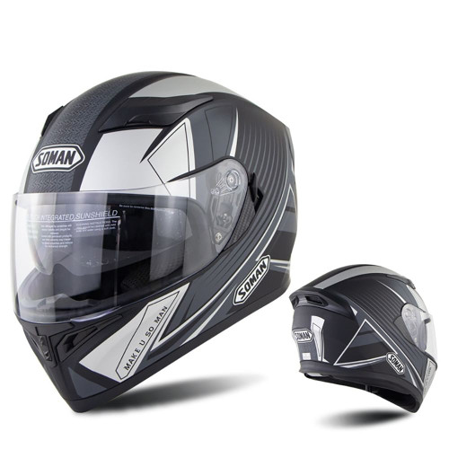 Full Face Motorcycle Helmet Sun Visor Dual Lens Moto Helmet Gray acceleration_L K484-PAU_0BAZ0AEA