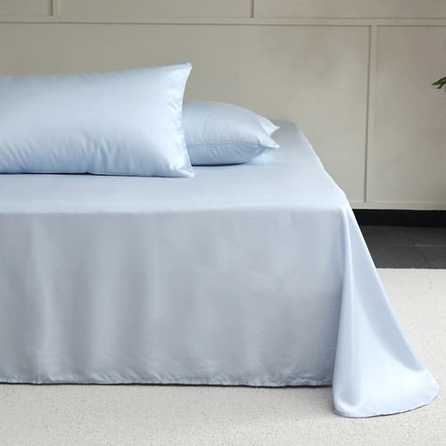 Color: Summer Blue, Size Specification: 245x270cm - Tencel Single Monofilament Soft Single Bed Doub Q119-CJYD255669548VE