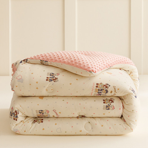 Color: Bear Party, Size Specification: 200X230cm 4KG - Beanie Velvet Quilt Soybean Fiber Duvet Inse Q119-CJYD253904757EV