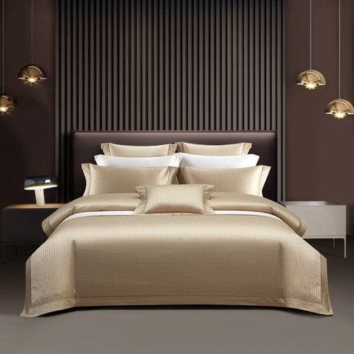 Pattern: Strong Emotion, Size Specification: 2 M Bed - Cotton Tribute Silk Jacquard Four-piece Long Q119-CJCS199498024XC
