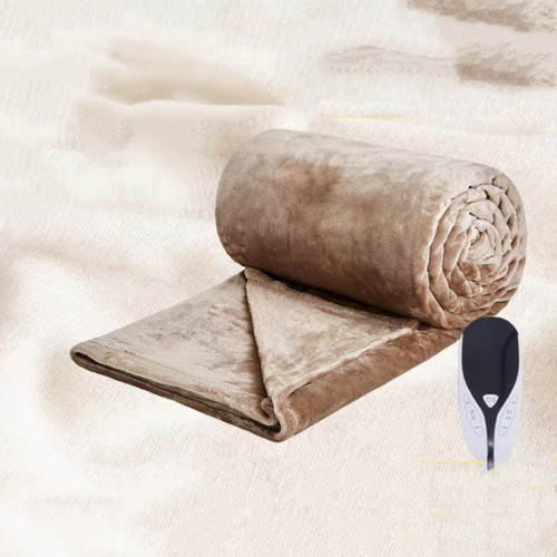 Color: Brown, Width: 130x150cm-US, Power supply:  - Heating Cover Blanket Smart Electric Heating Co Q119-CJYD257087503CX