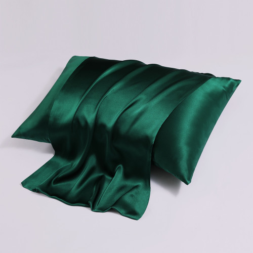 Pattern: Dark Green, Size Specification: 51x66CM - Zipper Silk Double-sided Pillowcase Household Q119-CJYD246236449WD