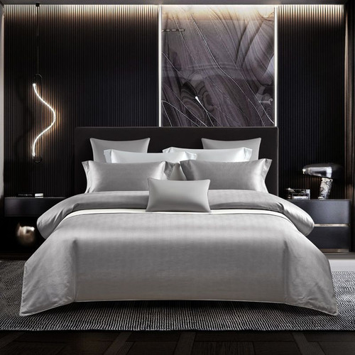 Pattern: Phantom, Size Specification: 1.5M Bed - Cotton Tribute Silk Jacquard Four-piece Long-stapl Q119-CJCS199498007GT
