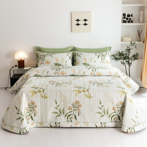 Color: Refreshing fragrance, style: A bed cover and two pillowcase-250X270cm, Size:  - Cotton Bed C Q119-CJCS245155628BY
