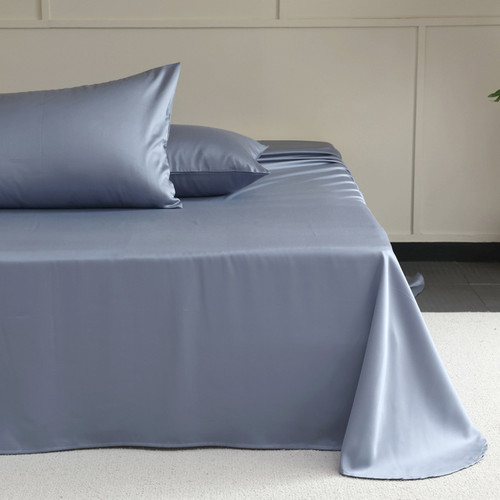 Color: Blue, Size Specification: 245x270cm - Tencel Single Monofilament Soft Single Bed Double Roun Q119-CJYD255669530DW