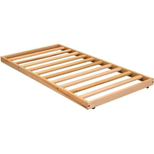 Twin size Solid Wood Roll-Out Trundle Bed Frame - Made in USA Q280-TRNWTBK1795836