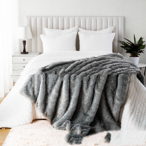 Color: Gray, Size Specification: 150x200cm - Thick And Portable European Style Fox Like Blanket For Q119-CJZW255675909IR