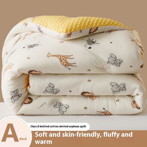 Color: Lion Party, Size Specification: 200X230cm 4KG - Beanie Velvet Quilt Soybean Fiber Duvet Inse Q119-CJYD253904707GT