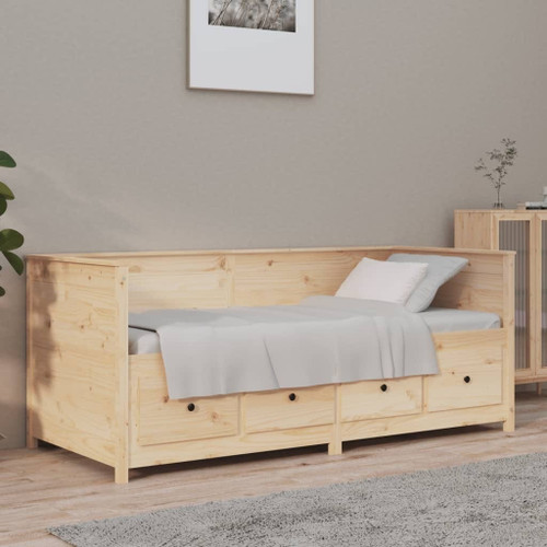 Day Bed Natural pine Solid Pine Wood Small Single Day Bed A949-820916