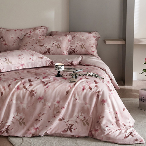Pattern: Natasha, Size Specification: 200cm Bed Sheet Four Pieces - Flower Tencel Digital Printed F Q119-CJCS208428512LO