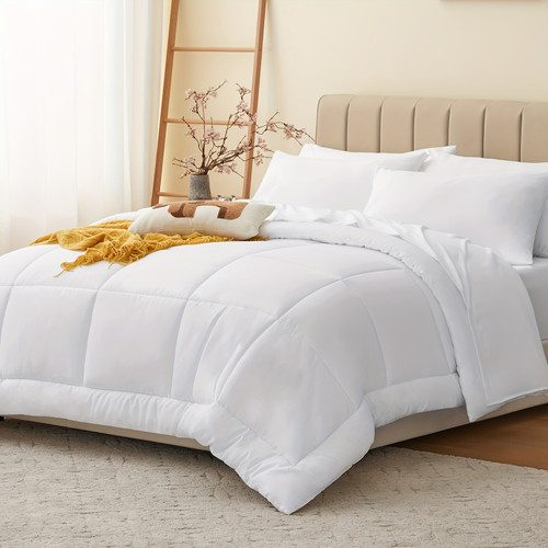 Color: White, Size: Full - 7-piece Bagged Bedding Set Suit Q119-CJYD245271410JQ