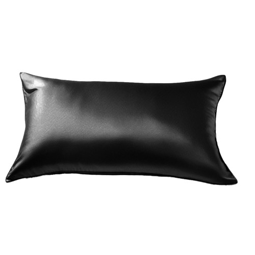Pattern: Black, Size Specification: 51x66cm - Double-sided 19 M Zipper Silk Pillowcase Q119-CJYD215451205EV