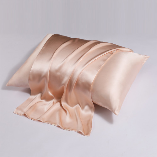 Pattern: Flesh Pink, Size Specification:  48x74cm - Zipper Silk Double-sided Pillowcase Household Q119-CJYD246236412LO