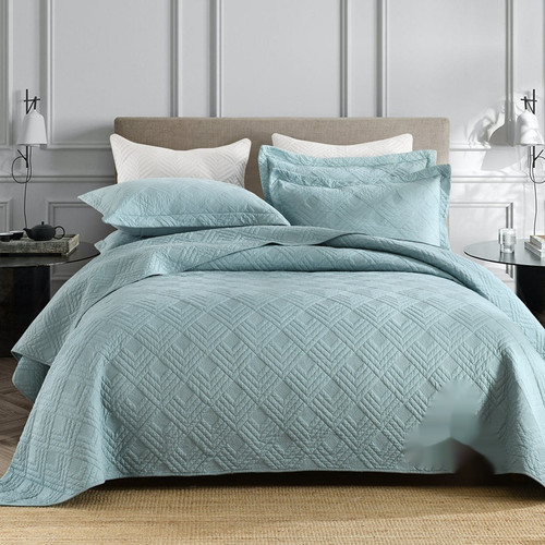 Pattern: New Plaid Blue, Size: 230x250cm - Double-sided Plus-sized Pure Cotton Bed Cover All Cotton Q119-CJYD246189455CX