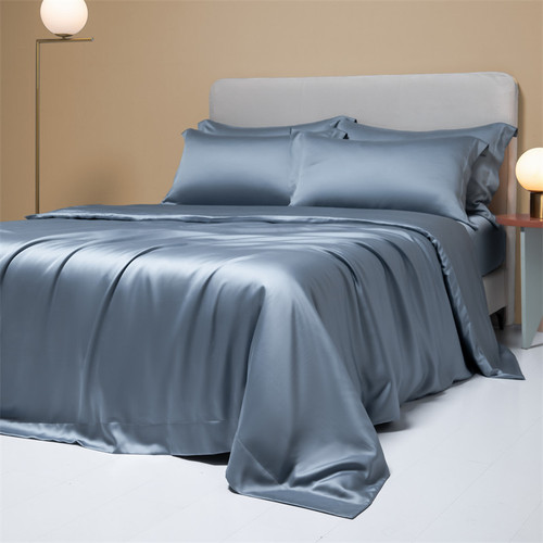 Pattern: Van Gogh Blue, Size Specification: 1.5 flat sheets 4 pieces - 200 Luxury Lenzing Tencel Qu Q119-CJCS246325402BY