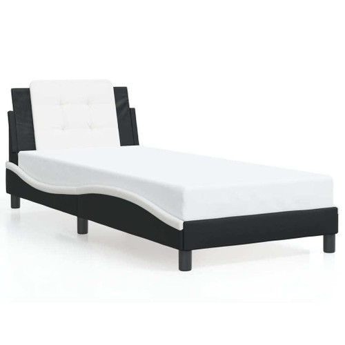  Bed Frame Black and White A949-3208217