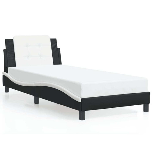  Bed Frame Black and White A949-3208214