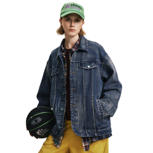 Denim Jacket Men's And Women's Spring And Autumn Punk Distressed Q119-CJXZ2094513