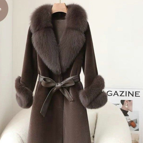 Thickened Faux Mink Coat With Large Fur Collar For Women Q119-CJQB2628099