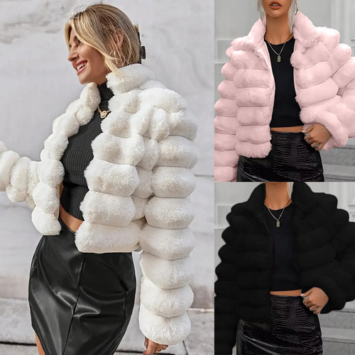 Autumn And Winter European And American Imitation Fur Coat Short Women Q119-CJYD2148422