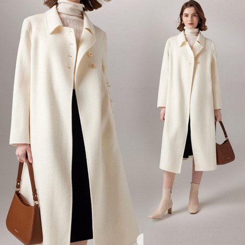 High-end Long Slim-fit Woolen Coat Wool Overcoat Women Q119-CJQB1929149