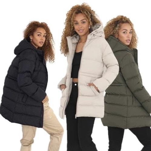 Thick Hooded Thigh Long Winter Warm-keeping Cotton Clothing Women Q119-CJJK2584386