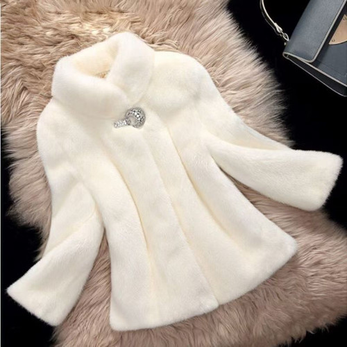 Specifications: White Stand Collar, Size: L - Women's Casual Marten Overcoats Coat Q119-CJYD257999010JQ